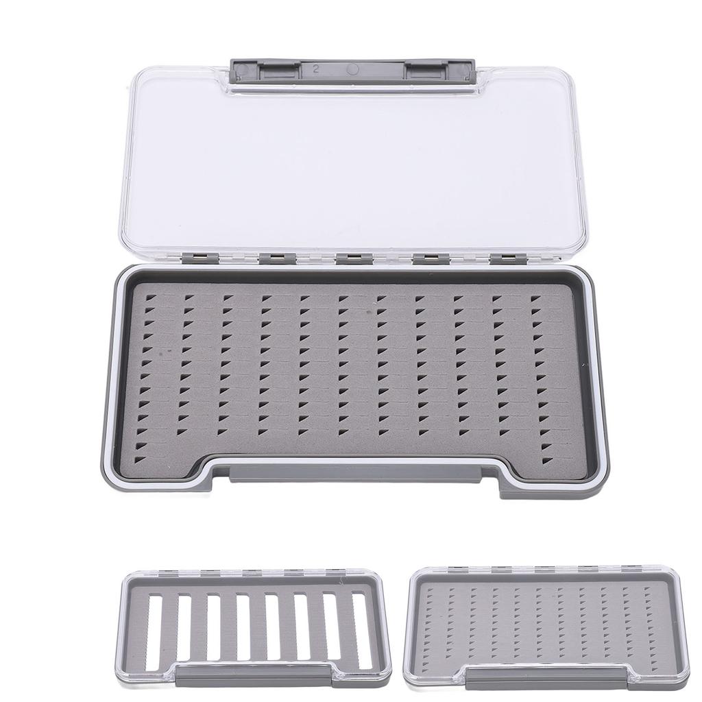 Fly Fishing Box Large Waterproof ABS Plastic Lure Storage Box Fishing Tackle Storage Box Rust-Proof Light Weight Fishing Supplie
