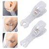 10pcs Acrylic Piercing Tool Kit - Professional Round & Triangle Opening Clamps with Disposable Hemostat for Safe Body Piercing and Tattoo Supplies