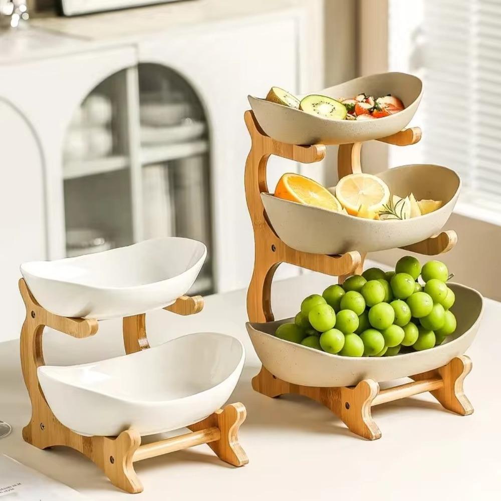 Household Use Fruit Basket Multifuctional Kitchen Fruit Bowl Luxury Tableware Dishes