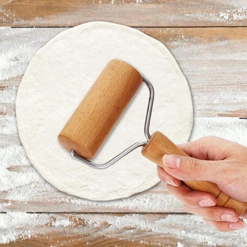 1pc Kitchen Tools for Making Pastries, Fudge, Cookies and Dough, Wooden Rolling Pin, Hand Rolling Pin