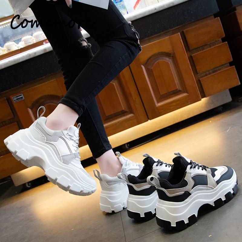Comemore  Tennis Female Shoe Chunky Women Casual Sneakers  Thick Bottom Platform Fashion Running Women's Sports Shoes