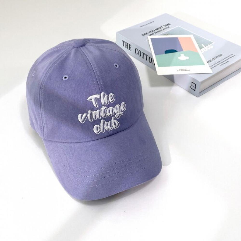 New Arrivals Open Run Hat Violet Lettering Cap