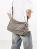 Unisex 2025 Canvas Crossbody Messenger Bag - Versatile, Large Capacity for Students