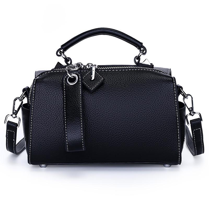 Women's Bag New Lychee Pattern Handbag Retro Fashion Single Shoulder Oblique Span Women's Bag Commuter Bag