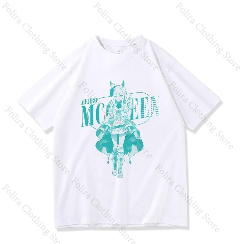 

Game Cartoon Pretty Derby Print Tshirt Summer Tops Unisexs Tshirts Cotton Short Sleeve Tee Casual Daily Clothing Tops for Women 3XL