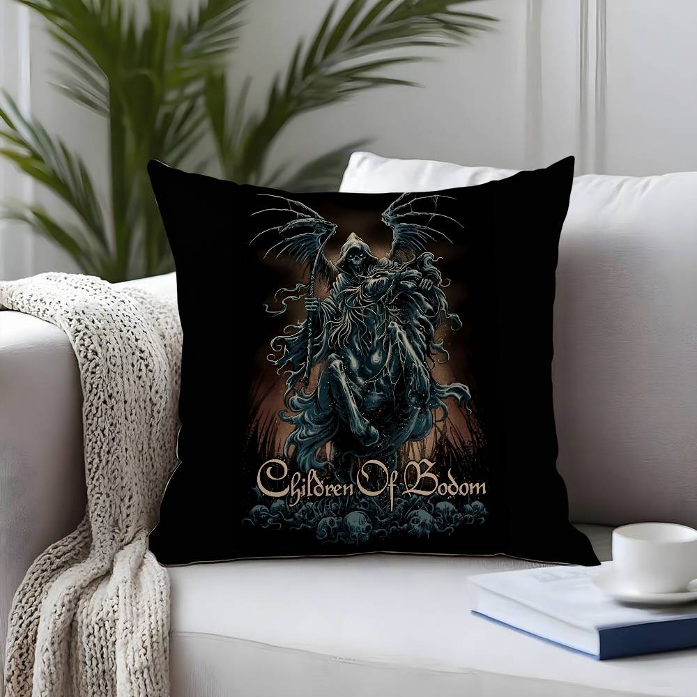 C-Children Of Bodoms Band Pillow Case Plush Fabric Soft Pillowcase Double Sided Print Cushion Cover Household Gifts