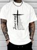 New Pure Cotton Tshirt for Summer Mens and Womens Beach Travel Comfortable and Breathable 2025 Ins Y2k Faith In Christ
