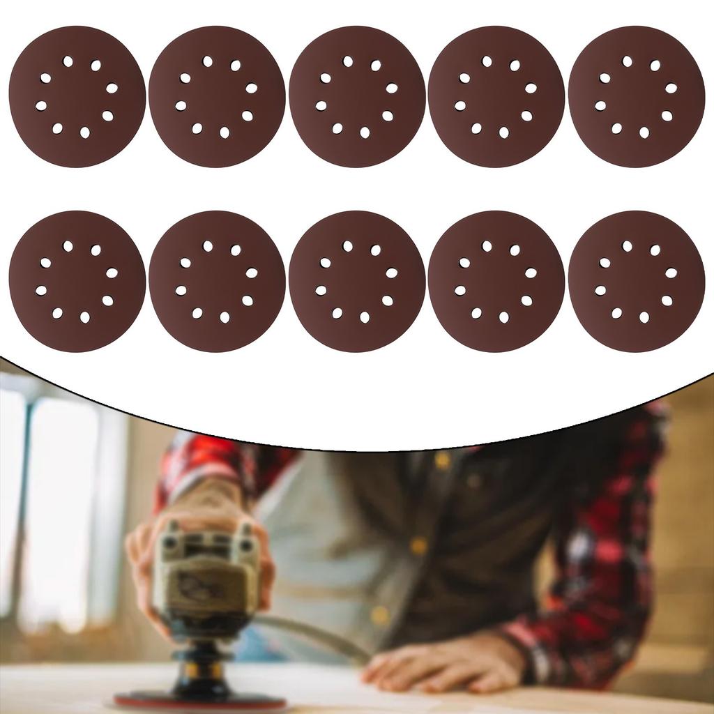 Vielseitige 8-Loch-Schleifpapierscheiben, 20 Stück, für komplexe Rostentfernung