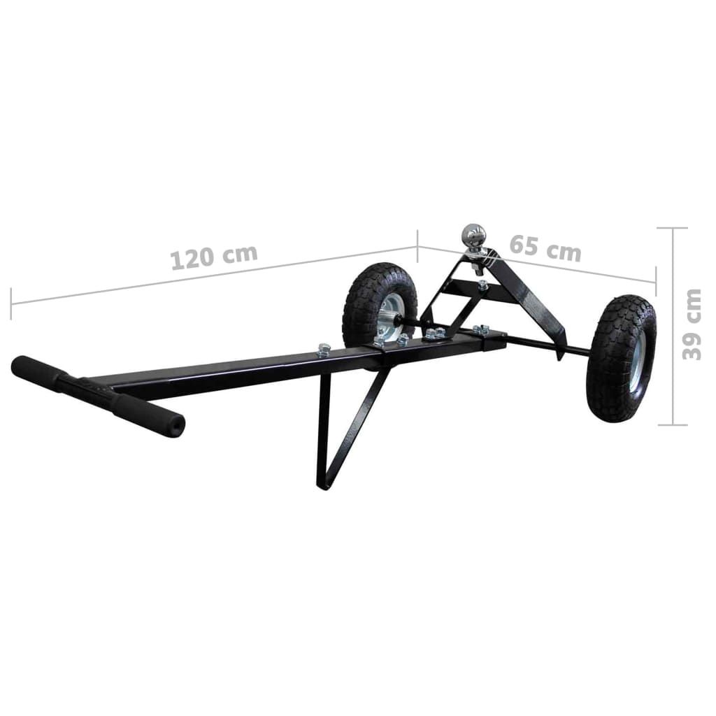 VidaXL Hand Cart Trailer Utility Boat Two Tires 275 Kg