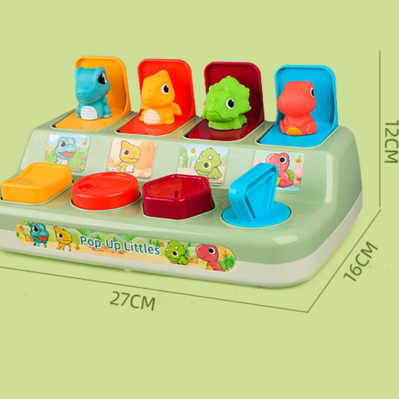 Montessori Baby Pop Up Animals Toy Interactive Sensory Toys for Toddlers Developmental Educational Toy for Boys Girls 6-12 Month
