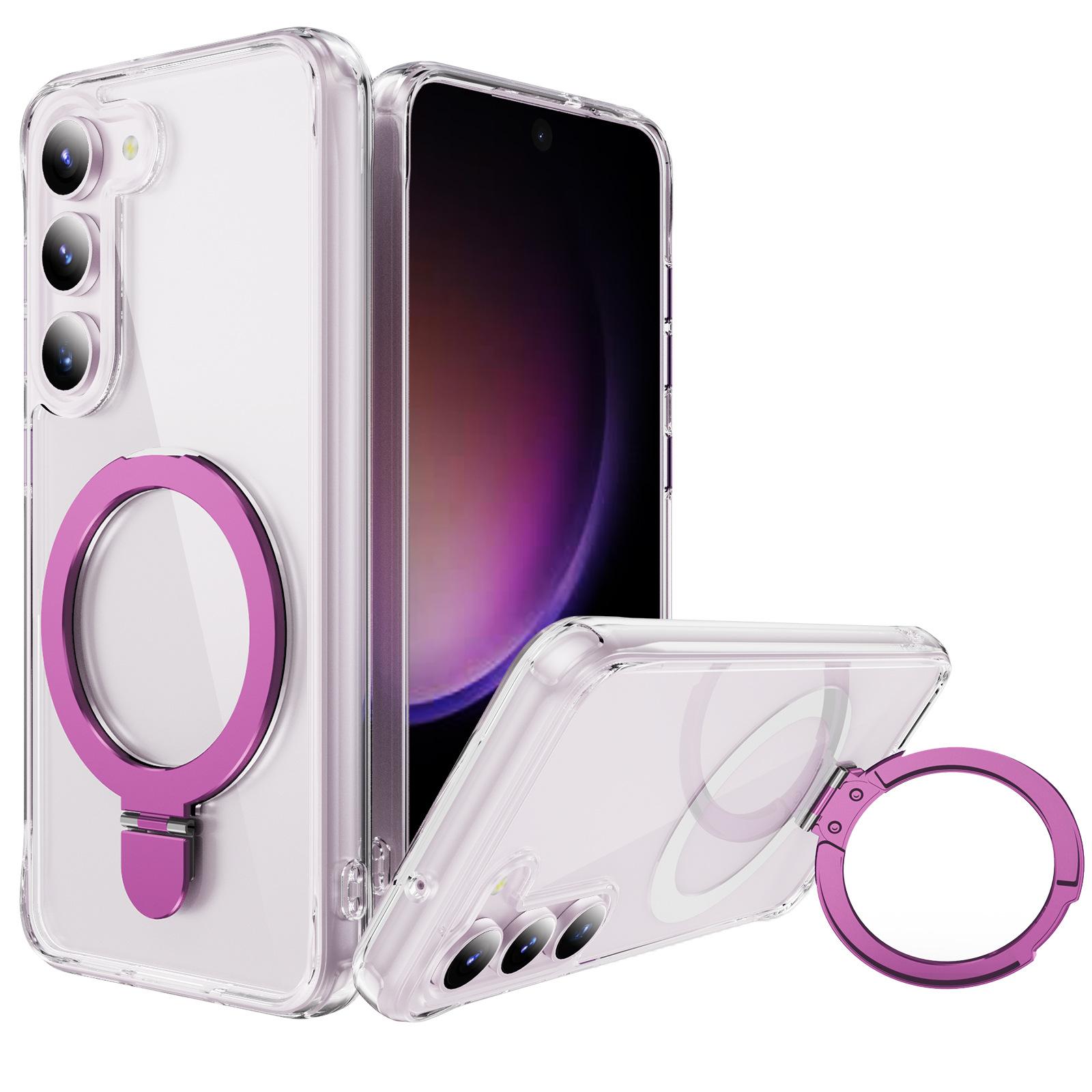 

Прозрачный чехол для мобильного телефона Samsung S23 в стиле инс, устойчивый к пожелтению и падениям, складная усиленная магнитная подставка, чехол для мобильного телефона S20 FE