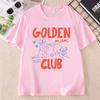 Golden Mom Club T Shir Unisex Casual Dog Lover Graphic Tee Casual Printed Tshirt Round Neck Short Sleeve Clothes