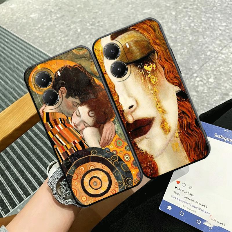 Kiss By Gustav Klimt Art Soft Phone Case for Xiaomi Poco X5 X6 X7 X8 Pro Max X3 F7 F8 Ultra M8 M7 M6 M5 Redmi 15 15C 14C 13C 12C