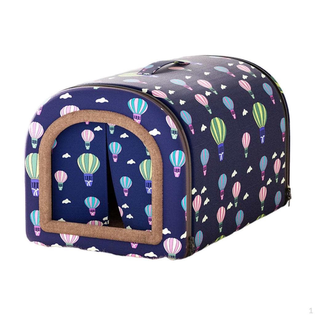 Cat Cave Bed 2 Ways Use Detachable Kennel Washable Dog House Pet Tent for Feral Cats Small Medium