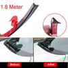 Windshield Seal Strip Moulding Wind Deflector Trim 1.8M Rubber Accessories