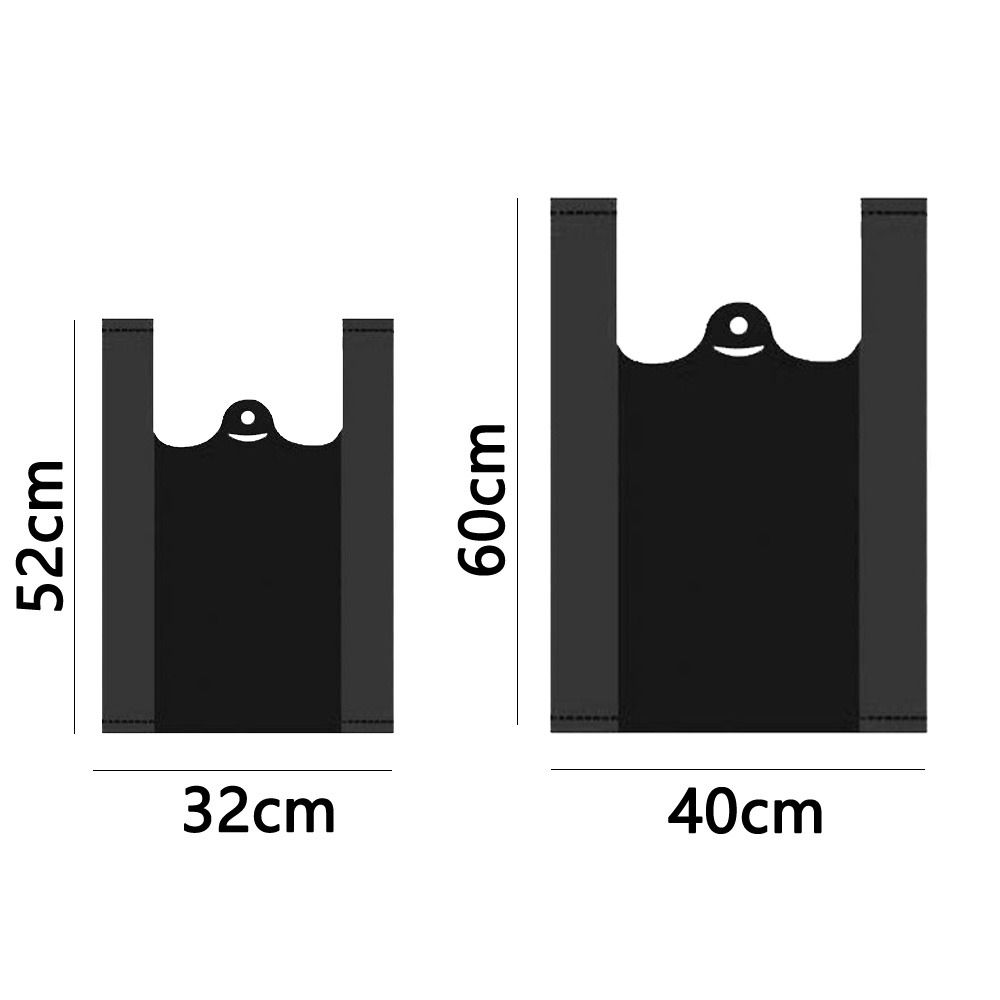 Heavy Duty Black Veststyle Garbage Bags Plastic Trash Bags New Garbage Bag Commercial Cleaning