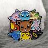 Pikachu Eevee Enamel Pin Lapel Pins for Backpacks Brooches Iron Badges Fashion Brooch for Clothes Jewelry Gifts Friends