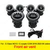 64 Colors LED Air Vents For Mercedes Benz W213 E-Class Coupe AMG E43 E53 E250 3D Rotating Tweeter Speaker Interior Ambient Light