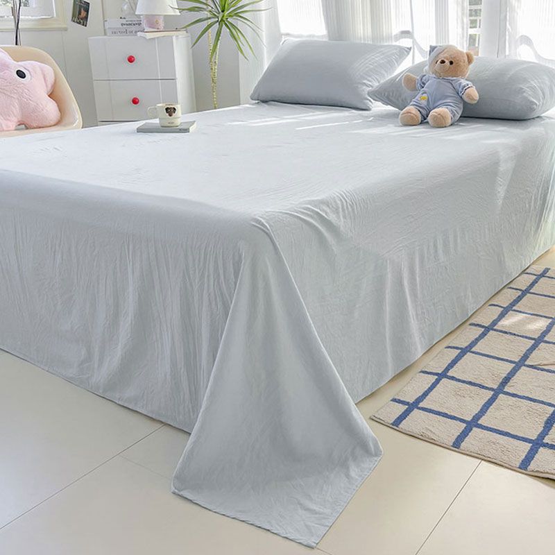 New Japanese Style Striped Thick Bed Sheet with Pillowcase for Single Student Dormitory