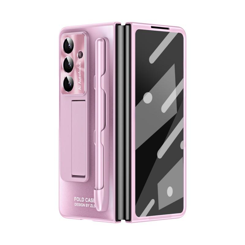 Case Galaxy Z Fold7 Fold5 Screen Protector Stand Shockproof Anti-fingerprint PC Electroplated Foldable Slim