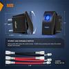 Portable 6 Piece 5-Pin SPST Rocker Switch, 20A/12V 10A/24V Toggle Switch As Shown ABS+Metal For Trucks, Boats, Cars And Motorcyc