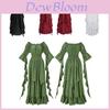 Elegant Victorian Dress Gothic Witch Costume For Women Medieval Wedding Attire