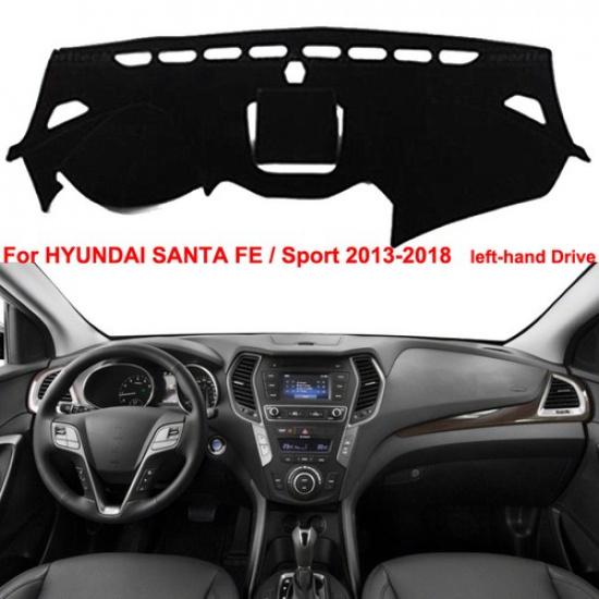 Car Dashboard Cover Dash Dashboard Mat Fit for HYUNDAI SANTA FE/Sport 2013-2018