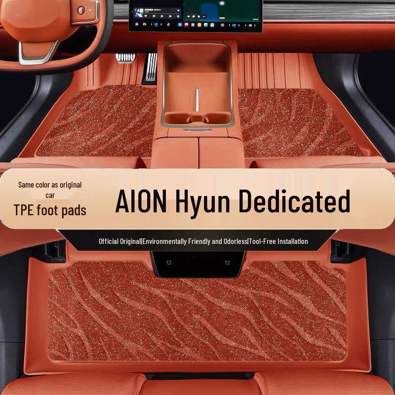 Eco-Friendly, Wear-Resistant, Non-Slip, Odorless TPE Floor Mats with High Edges for AION Xuan
