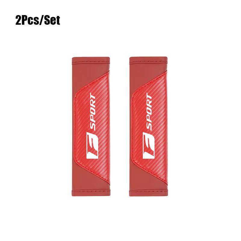 2Pcs Car Seat Belt Covers Shoulder Protection Pad Accessories For Lexus F SPORT ES RX NX LS UX LM LX GX LC RZ IS CT GS RC HS SC