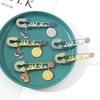 Muslim Islam Arabic Four Korah Sutra Fatima Turkey Evil Eye Stainless Steel Brooch Pins Religious Style Amulet Jewelry