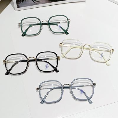 Blaulichtfilterbrille Großrahmen Schlicht und Schlank Live Explosion Flache Brillenfassung Online-Promi Kurzsichtigkeitsbrille.