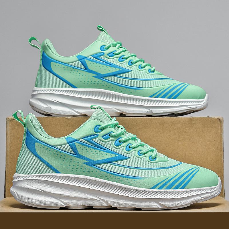 Large Size Sports Shoes Men's Summer Mesh Breathable and Lightweight Running Shoes Couple's Soft-soled Shock-absorbing Outdoor Casual Shoes Men
