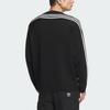 Adidas Originals Knitted Sports Casual Crew Neck Pullover Long Sleeve Sweatshirt Unisex Sweatshirt Black IX7817