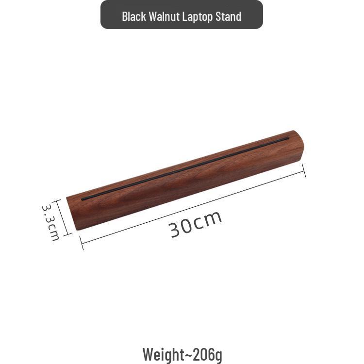 Walnut Wood Portable Laptop Stand with Cooling and Neck Protection