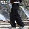 JEEP SPIRIT Men's Fall/Winter Loose Fit Cargo Hiking & Casual Pants