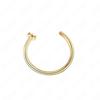 ASTM F136 Titanium D Shaped Nose Piercing Implant Grade Titanium Gothic Pierced Nose Ring 18G 20G Classic Piercing Body Jewelry