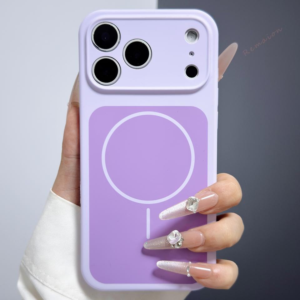 

Magnetic Phone Case For iPhone 17 Air 15 14 13 16 17 Pro Max 14 15 16 Plus Magsafe Official Cute Liquid Silicone Protector Cover For iPhone 13Pro