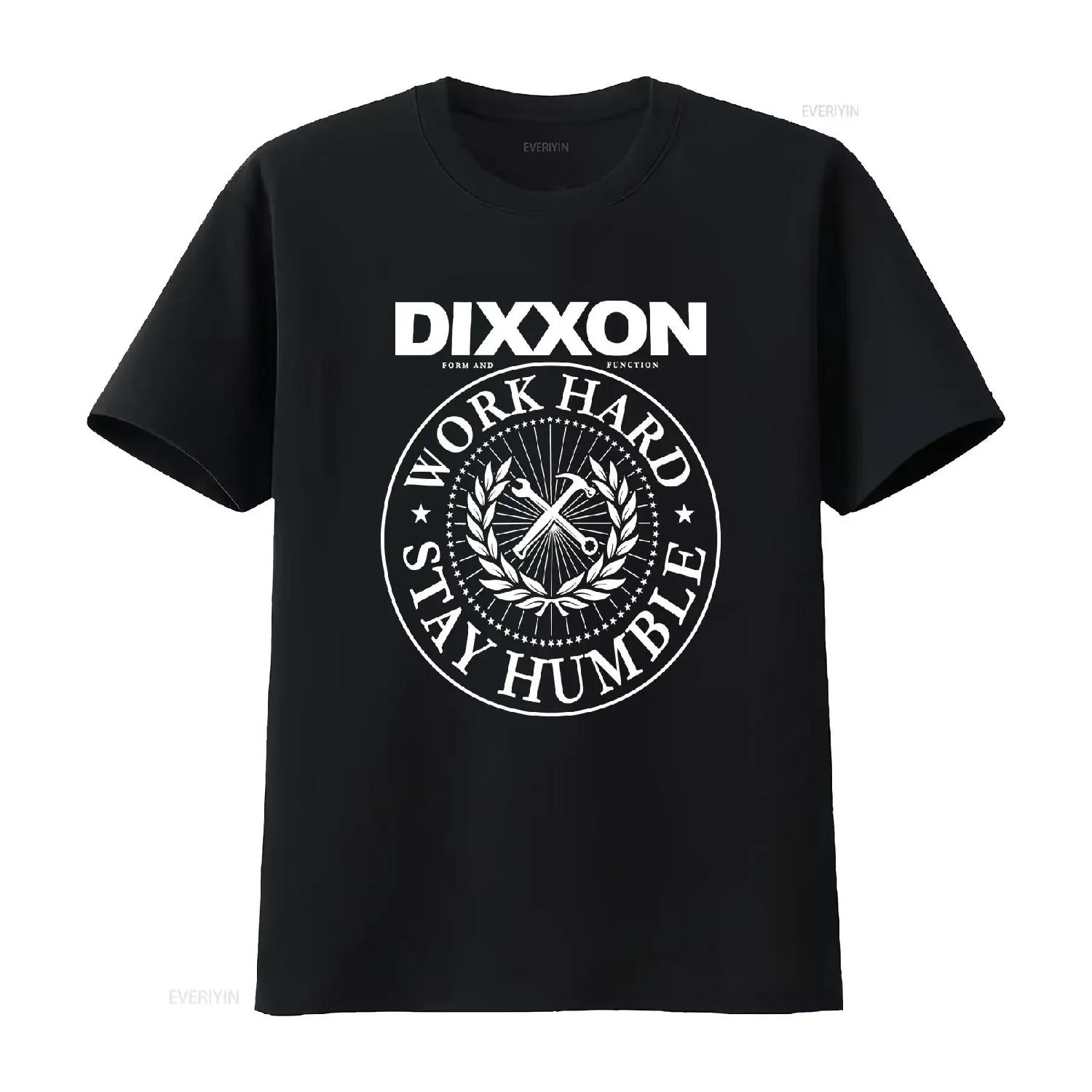 

Dixxon Flannel Work Hard Stay Humble CresT T Shirt Sz Large vintage Washed streetwear Stretched fashion Breathable homme XXXXXL чорний