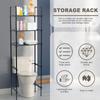 3 Tiers Over The Toilet Storage Metal Bathroom Shelves Space Saver Freestanding Above Over Toilet Storage Organizer for Bathroom
