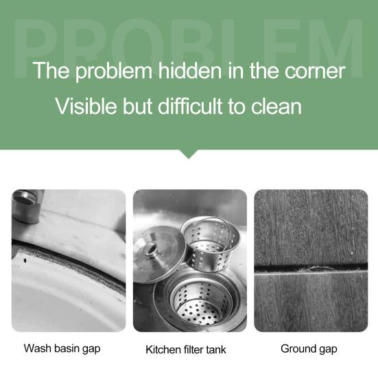 5 Pcs Crevice Brush Set Ergonomic Handle Ultra-Fine Hard Bristles Multi-functional