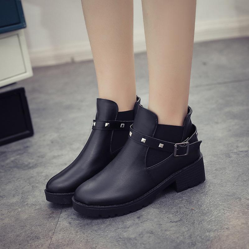 Botas de nieve caliente de invierno para mujer All Match Short Buckle Rivet  Martin Boot comprar a buen precio — entrega gratuita, reseñas reales con  fotos — Joom