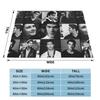 Damon Salvatore Flannel Throw Blanket The Vampire Diaries Blanket for Bed Bedroom Warm Plush Thin Quilt