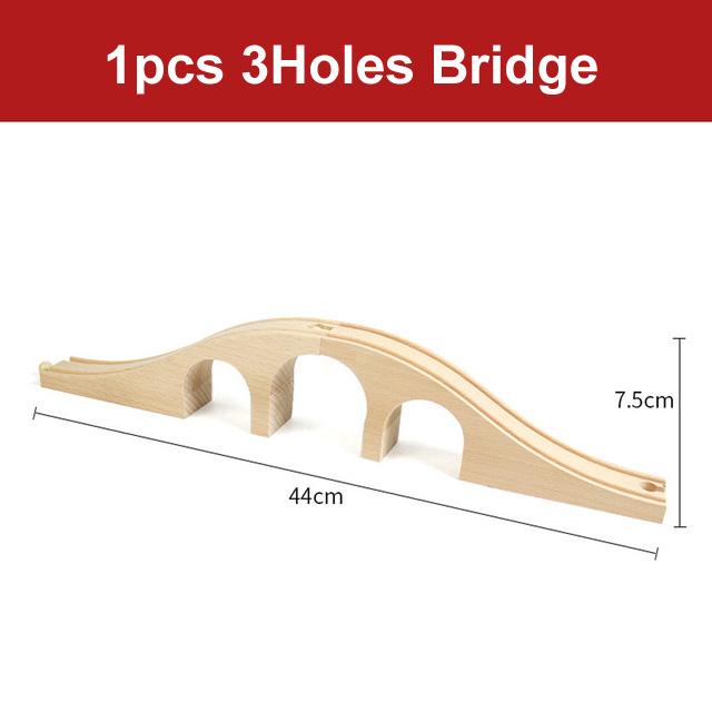 All Kinds Wooden Track Railway Toys Beech Wooden Train Track Accessories Fit for Brand Tracks Educational Toys for Children