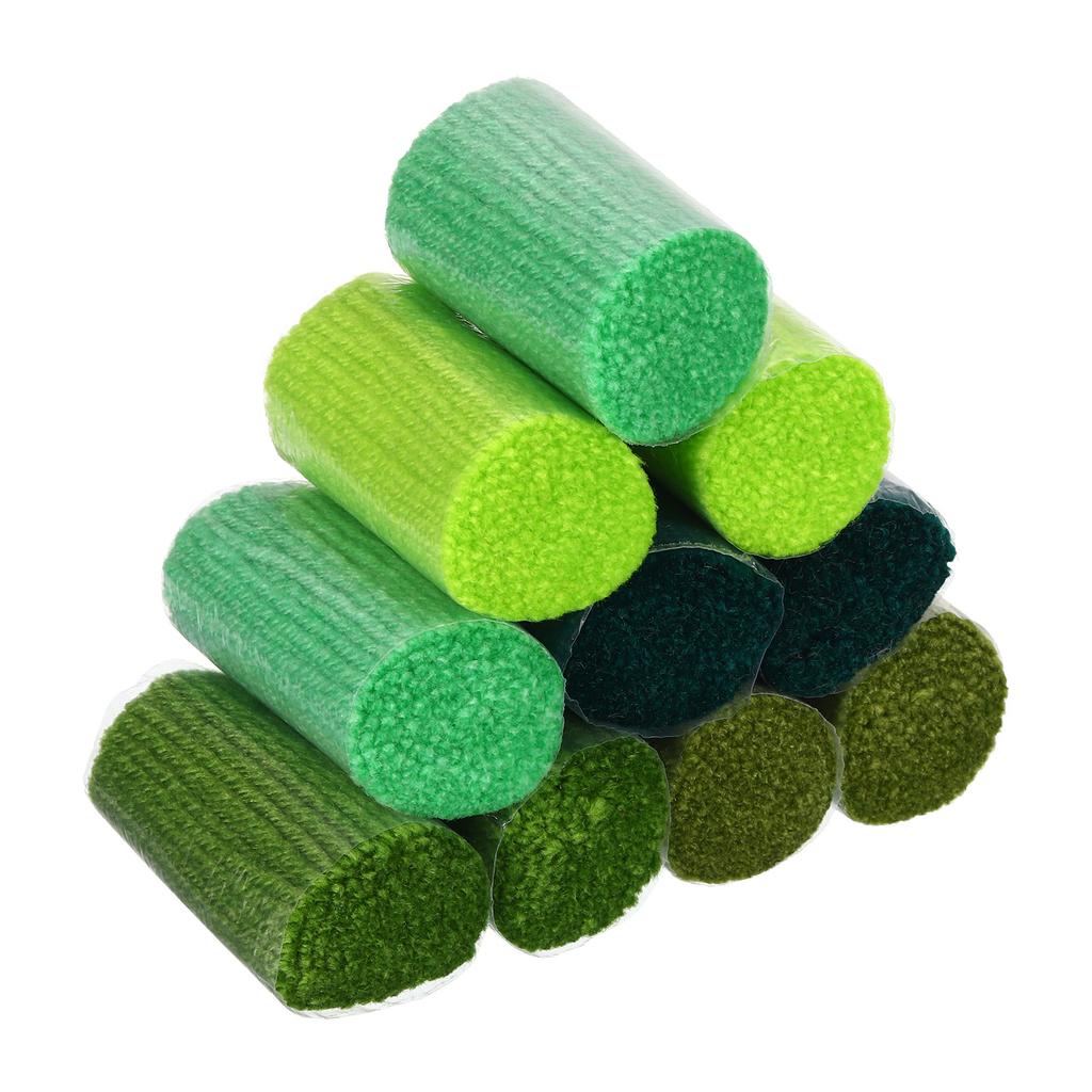 10 Rolls Latch Hook Yarn, Latch Hook Kit Yarn Precut Hook Rugs Yarn Crochet Colorful For Latch Hook Rug Adults Beginners
