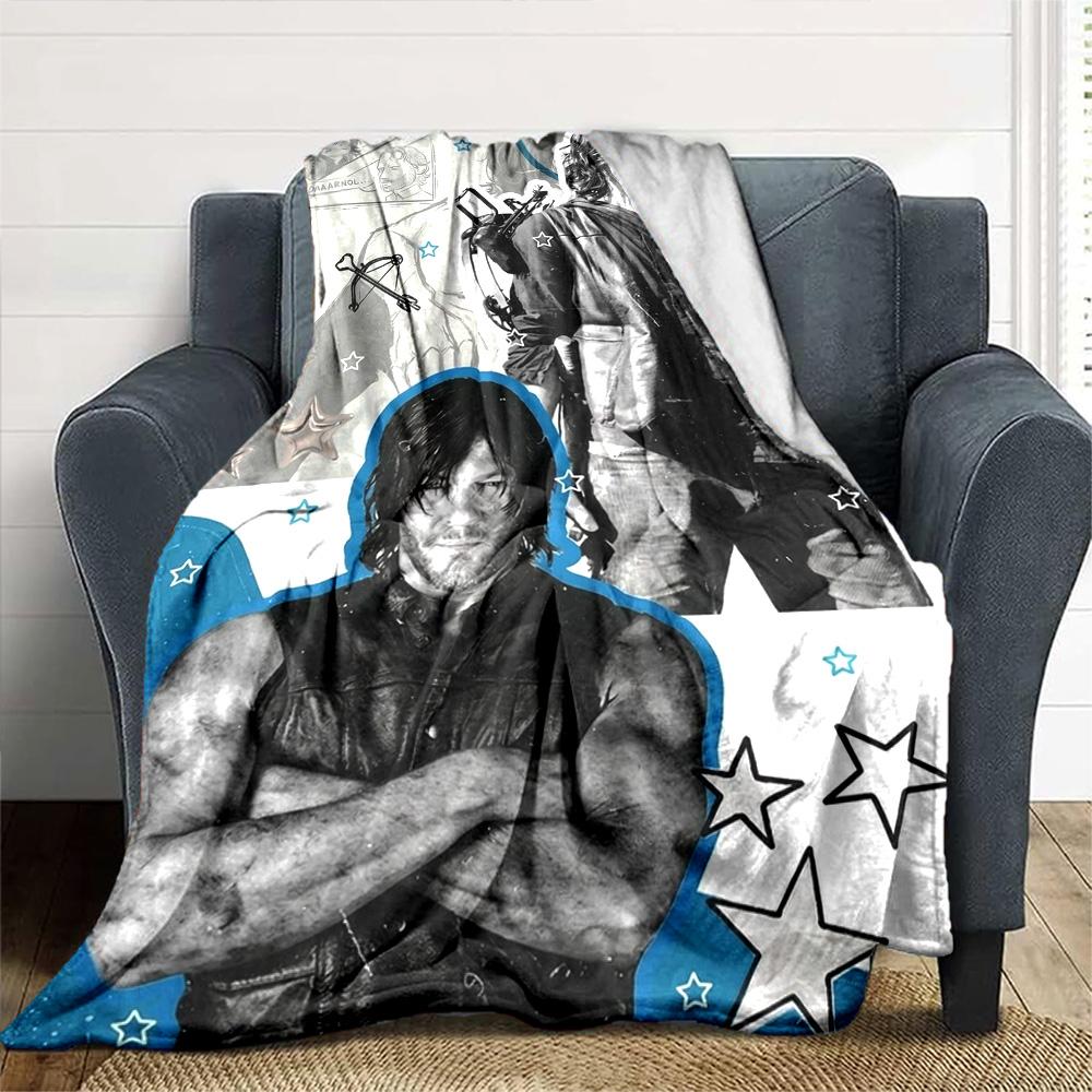 Darlyn Dixon Print Flannel Blanket High Quality Warm Comfortable Cover for All Seasons Perfect for Gifts Home Decor