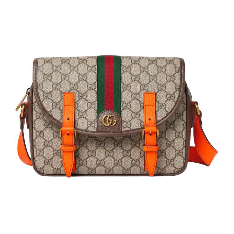 

Gucci Ophidia Double G Logo Adjustable Shoulder Strap Canvas And Leather Trimmed Canvas Shoulder Bag Men shoulder bag 792376-FADJS-9751 Basic Set (Bag+Dust Bag)
