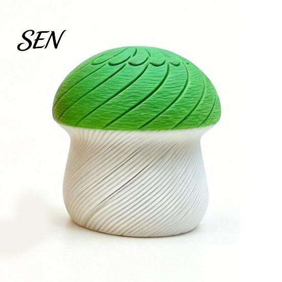 Deformable Mushroom Figurine 3D Printed Slippery Figurine, Rotating Fidget Toy, Twisting Shape Desk Decor for Office and Home Desktop Toy