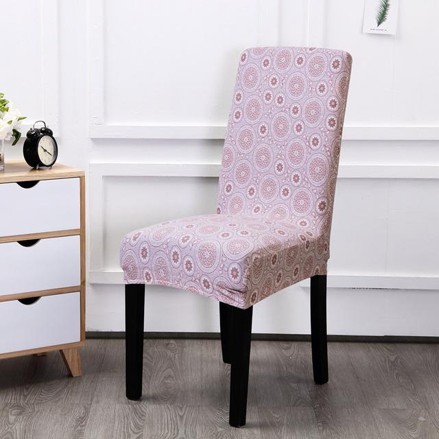 Geometry Chair Cover Dining Elastic Chair Covers Spandex Stretch Office Use Restaurant Weddings Banquet Hotel Seating Seat Covering 1pc