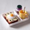 Toast Model Simulation Shooting Props Resin Dollhouse Miniature Ornaments for Play