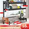 Carbon Steel No-Drill Kitchen Sink Dish Rack